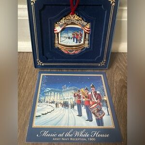 2010 White House Christmas Ornament depicts Army- Navy Reception 1900